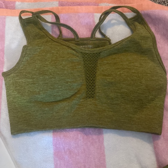 NWT INLINE SEAMLESS OLIVE GREEN SET SZ SMALL - Picture 3 of 7
